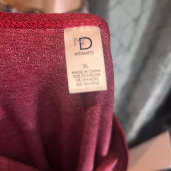 ND Intimates Pajamas‎ Set Sz. XL Red to pith Plaid Bottoms - Picture 4 of 4